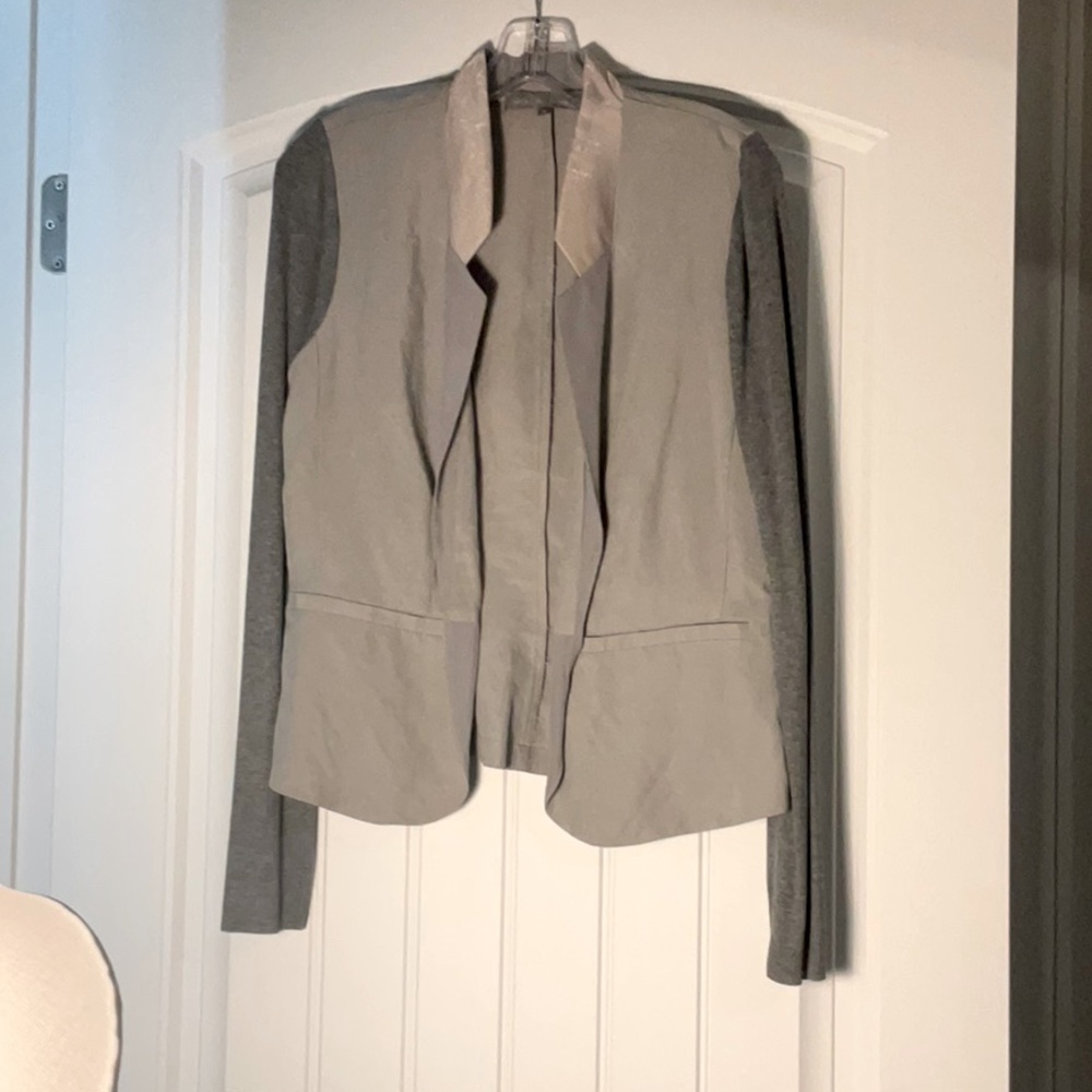 Linen / Mixed Fabric Jacket View 3